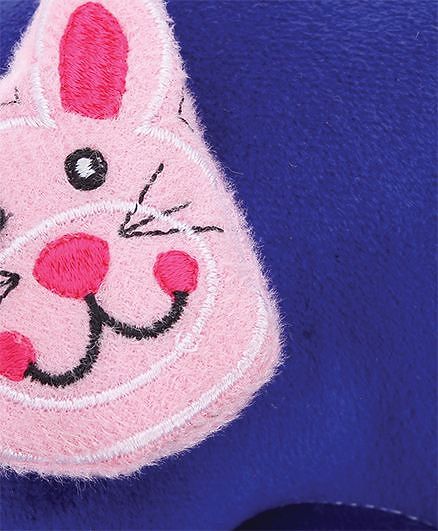 Babyhug Velour Shape Supporter Pillow Bunny Motif  - Blue