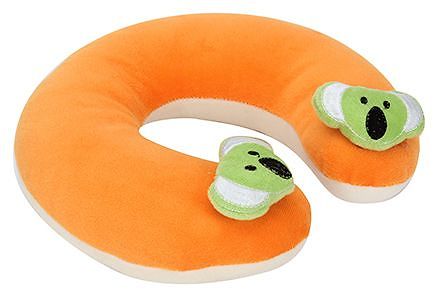Babyhug Neck Supporter Pillow Orange With Two Motifs - Koala