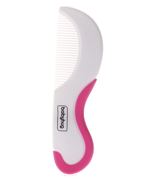 Babyhug Easy Grip Hair Brush & Comb Set - Pink