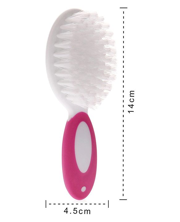 Babyhug Easy Grip Hair Brush & Comb Set - Pink