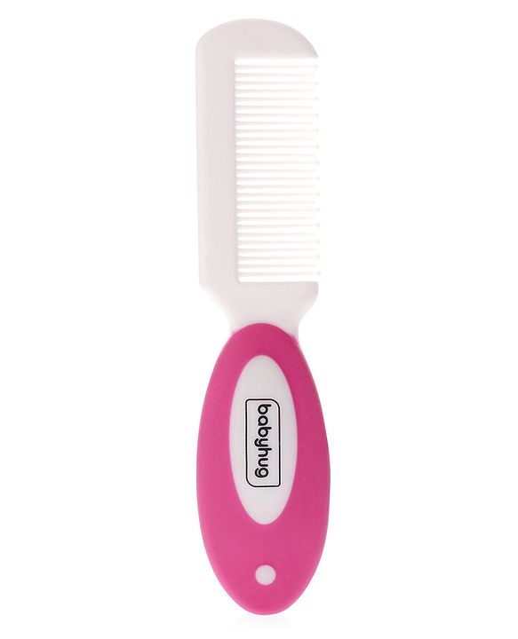 Babyhug Easy Grip Hair Brush & Comb Set - Pink