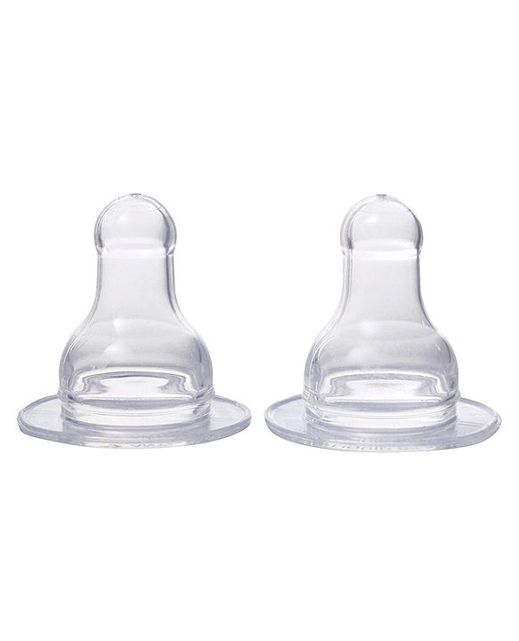 Babyhug Silicone Slow Medium Flow Nipple - Pack of 2