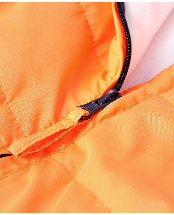 Babyhug  Sleeveless Hooded Jacket - Orange