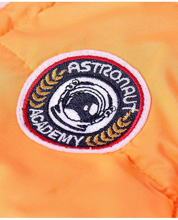 Babyhug  Sleeveless Hooded Jacket - Orange
