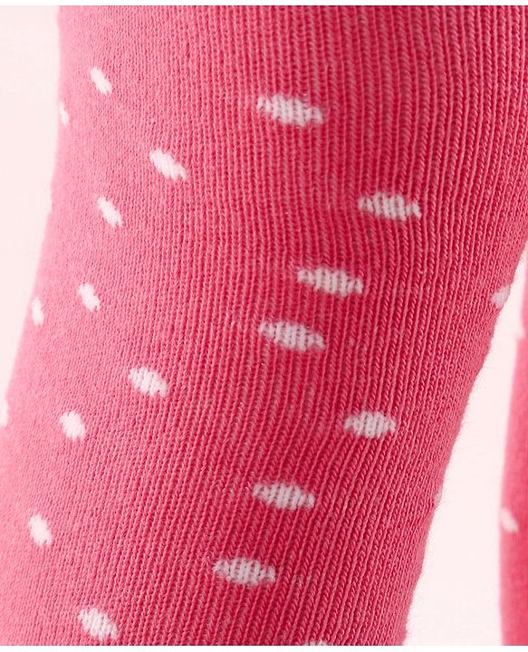 Cutewalk by Babyhug Anti Bacterial Tights Cat Design - Pink