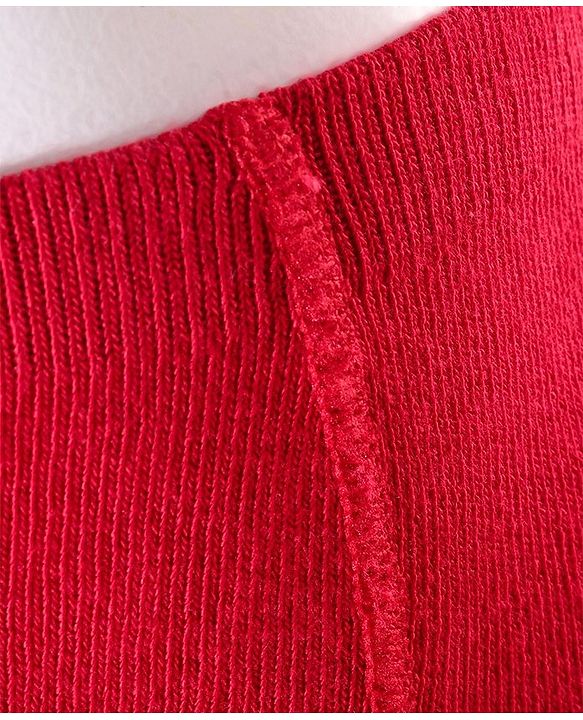 Cutewalk By Babyhug Anti-Bacterial Footed Tights - Red