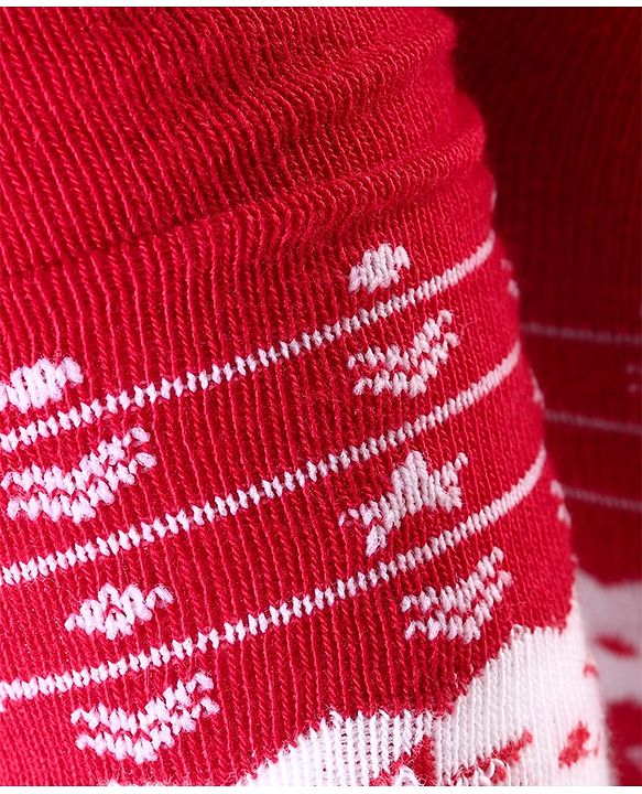 Cutewalk By Babyhug Anti-Bacterial Footed Tights - Red