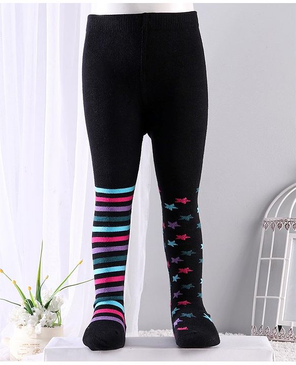 Cutewalk By Babyhug Anti-Bacterial Footed Tights - Multicolor