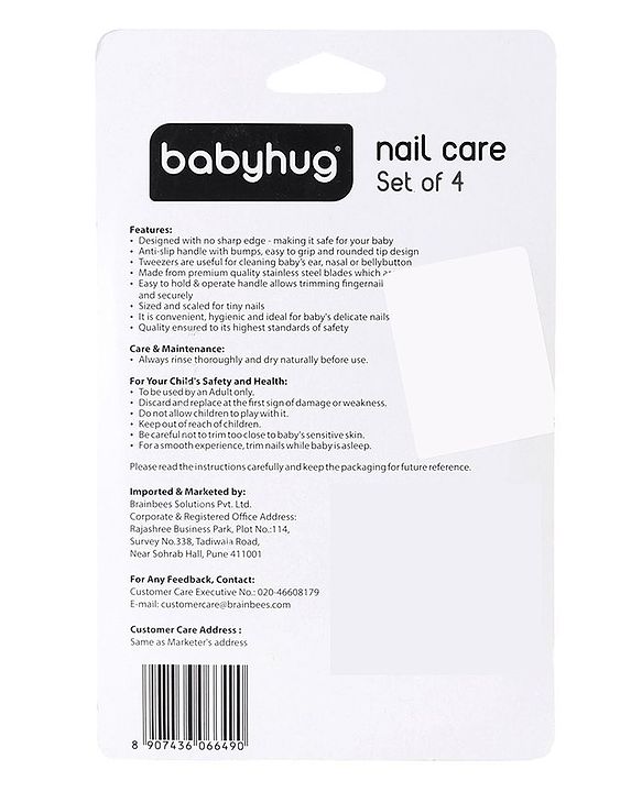 Babyhug Nail Care Set - Pack of 4