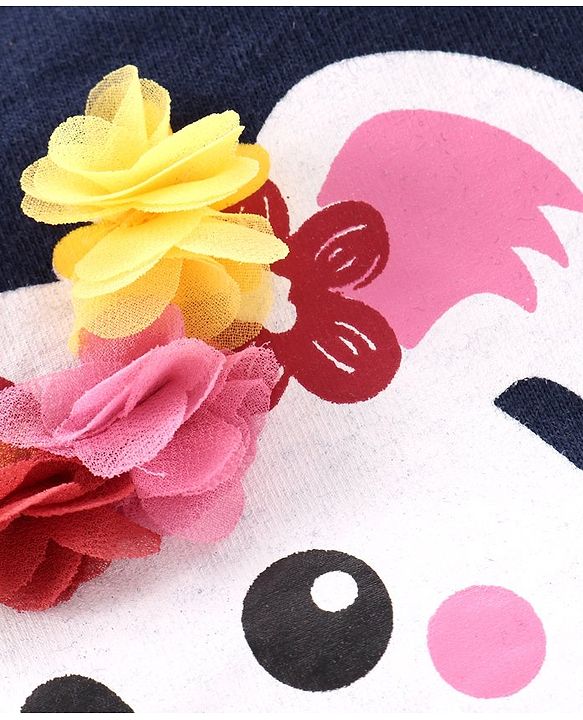 Babyhug Full Sleeves T-Shirt Pretty As Koala Print - Blue