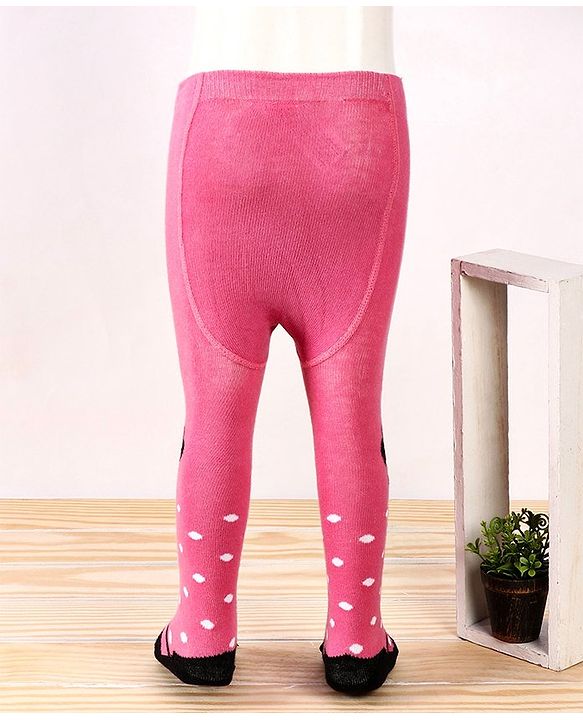 Cutewalk by Babyhug Antibacterial Tights Minnie Mouse Design - Pink