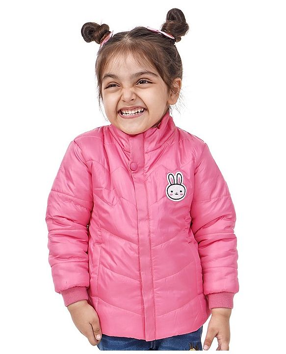 Babyhug Padded Solid Color Jacket - Pink