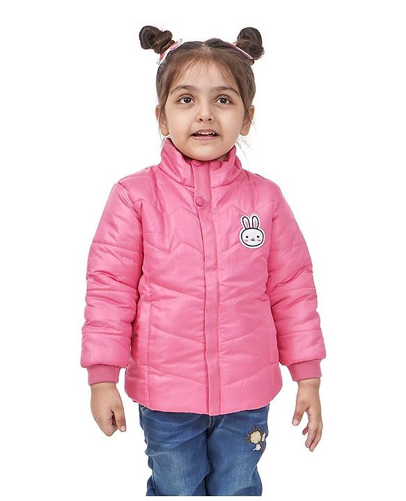 Babyhug Padded Solid Color Jacket - Pink
