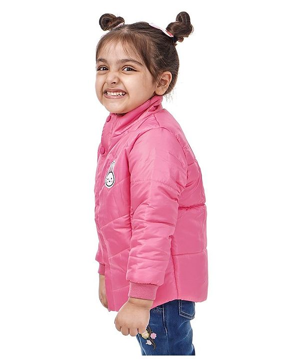 Babyhug Padded Solid Color Jacket - Pink