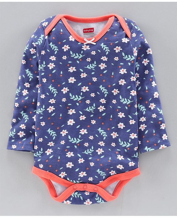 Babyhug 100% Cotton Short Onesies Pack of 3 - Multicolour
