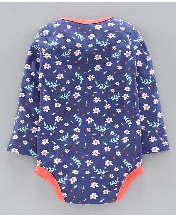 Babyhug 100% Cotton Short Onesies Pack of 3 - Multicolour