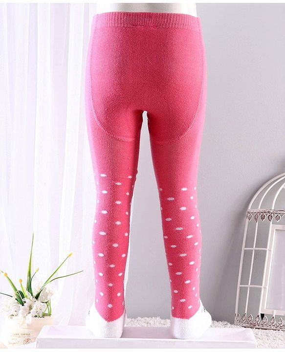 Cutewalk By Babyhug Anti-Bacterial Footed Tights - Pink