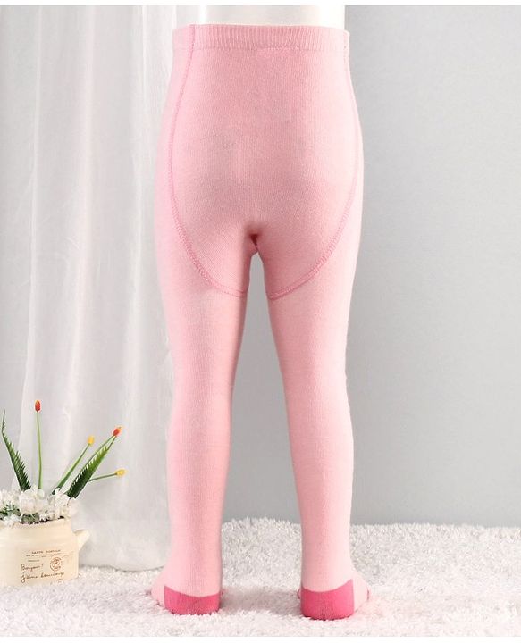 Cutewalk By Babyhug Anti-Bacterial Footed Tights Stripes Design Pack of 2 - Pink