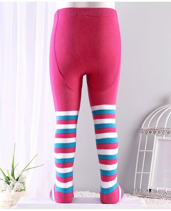 Cutewalk By Babyhug Anti-Bacterial Footed Tights - Pink