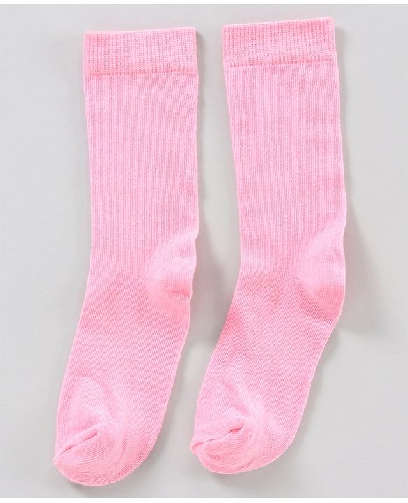 Pine Kids Mid Calf Length Anti-Microbial Socks Pack of 5 - Pink Blue