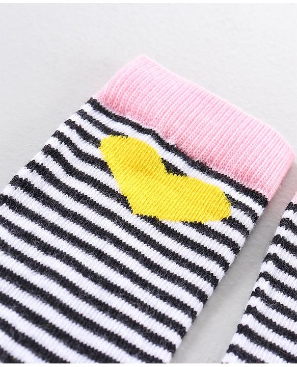 Pine Kids Mid Calf Length Anti-Microbial Socks Pack of 5 - Pink Blue
