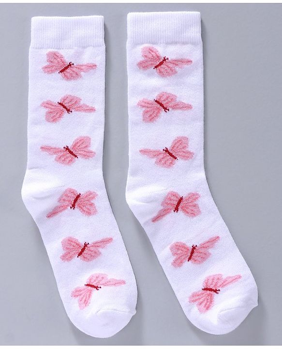 Pine Kids Mid Calf Length Anti-bacterial Socks Polka Dot Design Pack of 3 - Pink