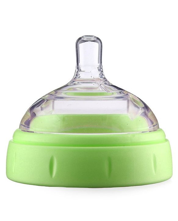 Babyhug Silicone Feeding Bottle Green - 240 ml