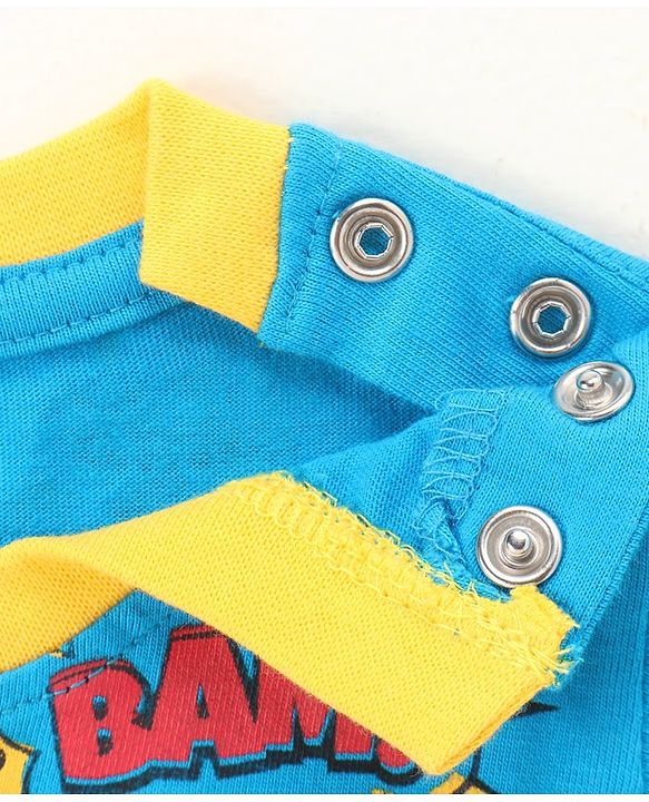 Babyhug Full Sleeves Striped & Super Hero Print Set of 3 - Red Blue