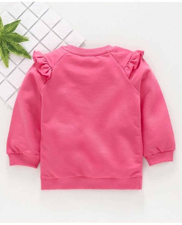 Babyhug Full Sleeves Sweatshirt - Pink