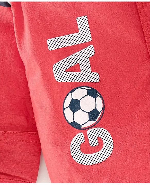 Babyhug Full Sleeves Shirt Athletic Patch - Red