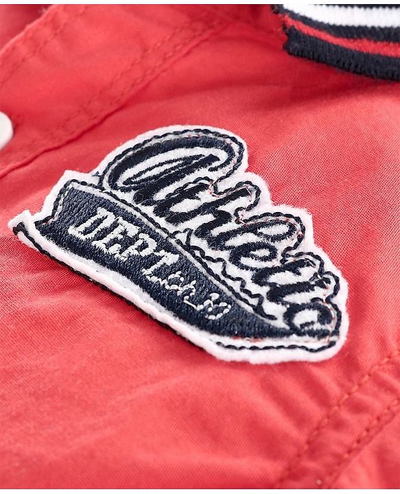 Babyhug Full Sleeves Shirt Athletic Patch - Red