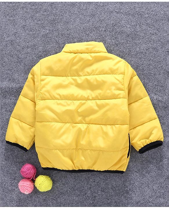Babyhug Full Sleeves Padded Jacket - Yellow