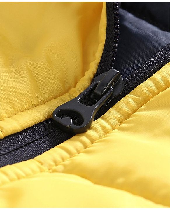 Babyhug Full Sleeves Padded Jacket - Yellow