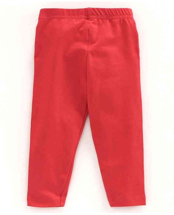 Babyhug Full Length Solid Leggings Pack of 2  - Red Navy