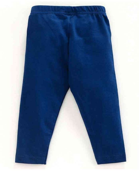 Babyhug Full Length Solid Leggings Pack of 2  - Red Navy