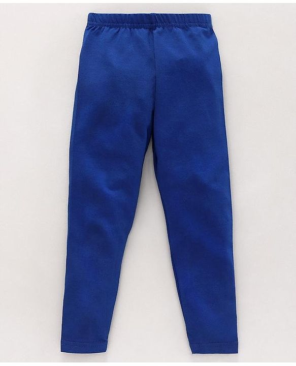 Babyhug Full Length Solid  Leggings Pack of 2  - Navy Blue Red