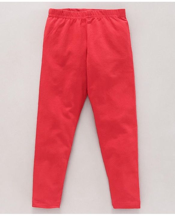 Babyhug Full Length Solid  Leggings Pack of 2  - Navy Blue Red