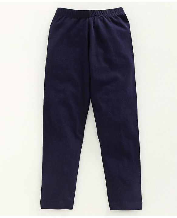 Babyhug Full Length Solid  Leggings Pack of 2  - Navy Blue Red
