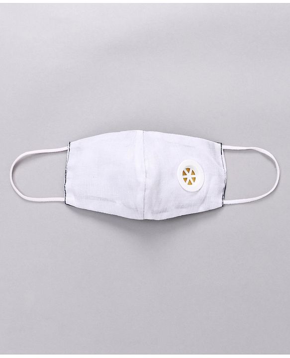Babyhug Printed Face Mask with Carbon Filter and Breathing Valve Yellow Blue - Pack of 3