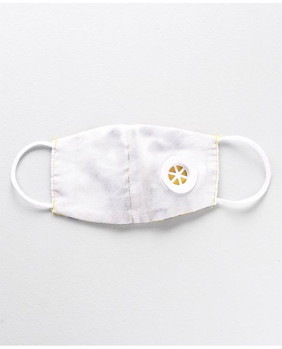 Babyhug 2 to 4 Years Printed Face Mask with Carbon Filter and Breathing Valve Yellow Blue - Pack of 2