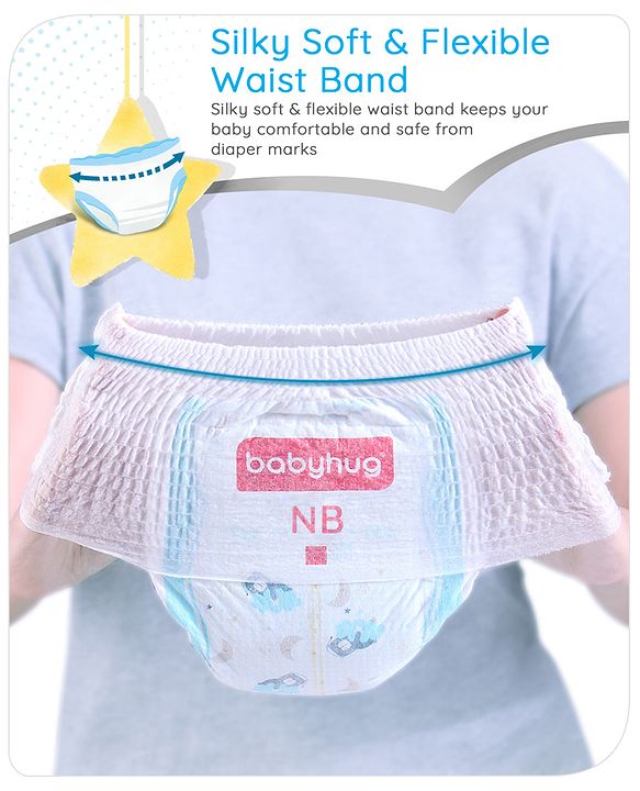 Babyhug Pro Bubble Care Premium Pant Style Diaper New Born (NB) Size - 70 Pieces - New & Improved Superior Fit