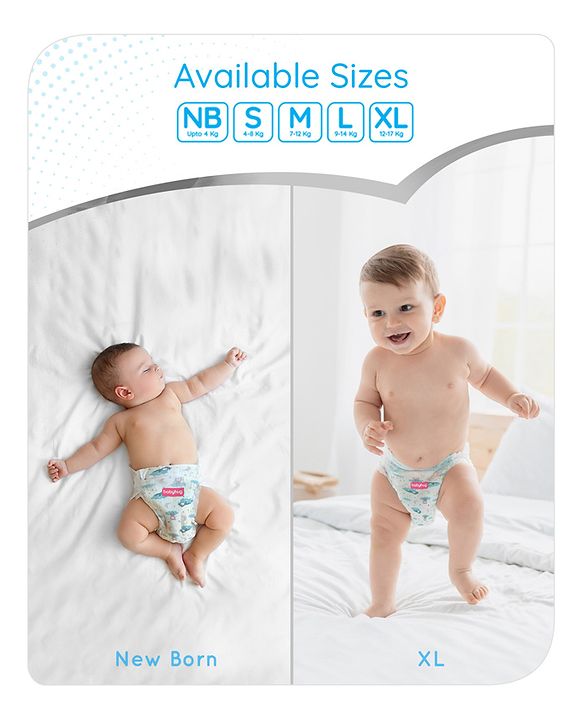 Babyhug Pro Bubble Care Premium Pant Style Diaper Large (L) Size - 44 Pieces - New & Improved Superior Fit