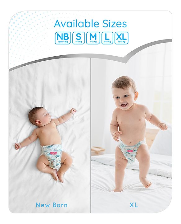 Babyhug Pro Bubble Care Premium Pant Style Diaper Large (L) Size - 44 Pieces - New & Improved Superior Fit