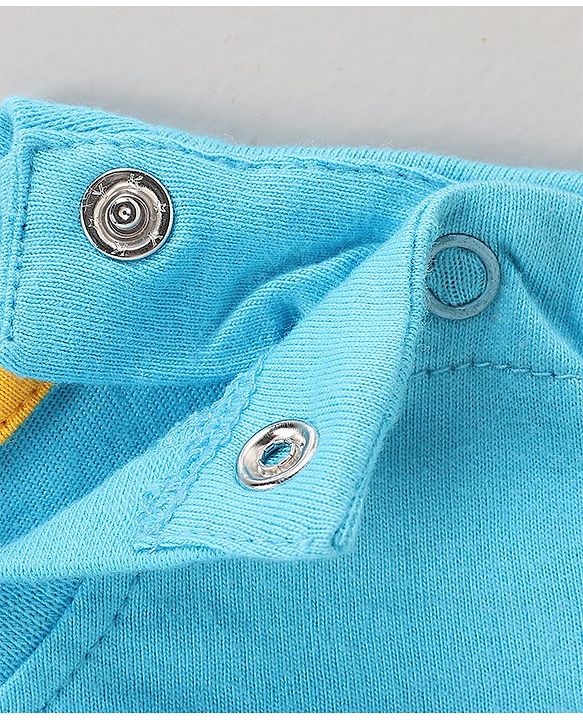 Babyhug Full Sleeves Tee Lion  Print - Blue