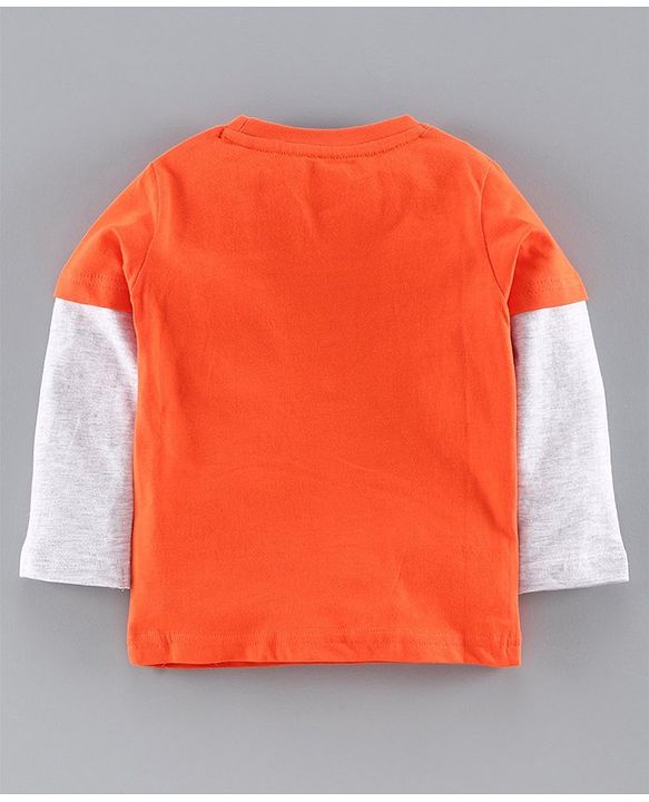 Babyhug Doctor Sleeves Tee Panda Print Pack of 3 - Orange Blue