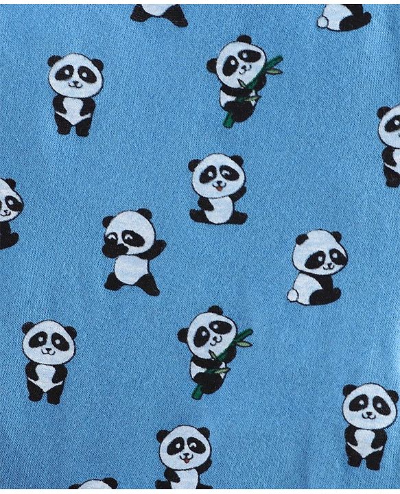 Babyhug Doctor Sleeves Tee Panda Print Pack of 3 - Orange Blue