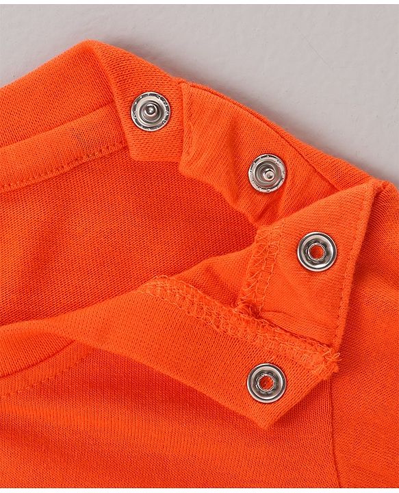 Babyhug Doctor Sleeves Tee Panda Print Pack of 3 - Orange Blue