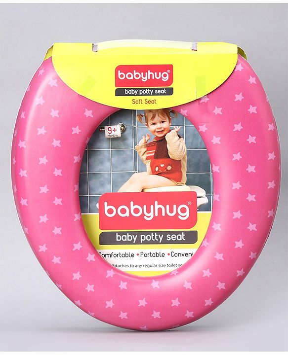 Babyhug Cushioned Potty Seat Star Print - Pink