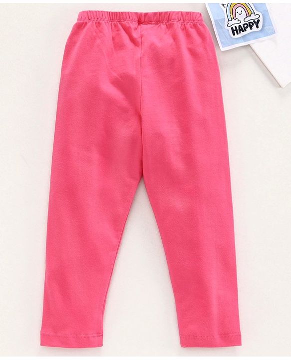 Babyhug Full Length Legging Totally Magical Print - Pink