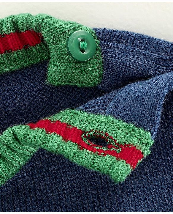 Babyhug Full Sleeves Sweater Airplane Design - Blue